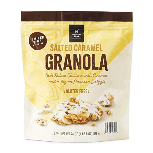 Members Mark Salted Caramel Drizzled Granola Cluster 24 Ounce