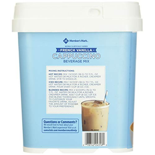 Members Mark Vanilla Cappuccino Mix, 3 Pound