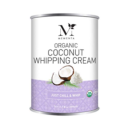 Mementa Organic Coconut Whipping Cream 400Ml, 13.5 Fl Ounce