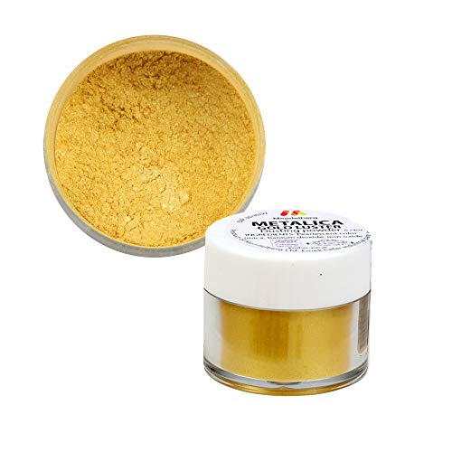 Mendelberg Food-Color Dusting Powder, Metallic Gold Luster 0.14