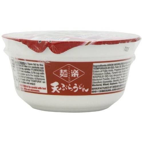 Menraku Tempura Noodles Soup, Udon, 3.17 Ounce