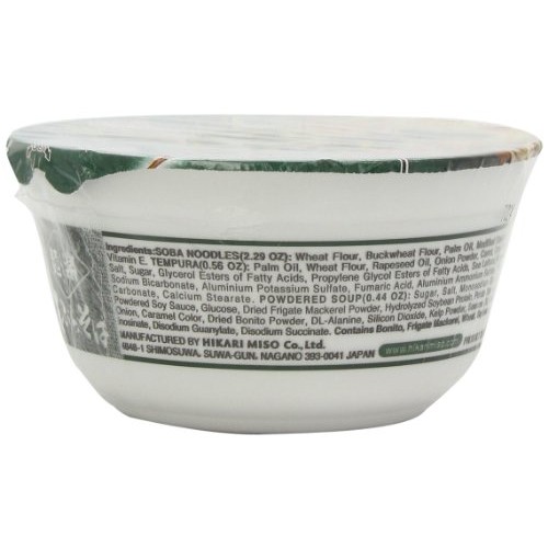 Menraku Tempura Noodles Soup, Soba, 3.3 Ounce