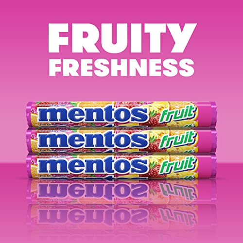 Mentos Candy, Mint Chewy Candy Roll, Fruit, Non Melting, 1.32 Oz...
