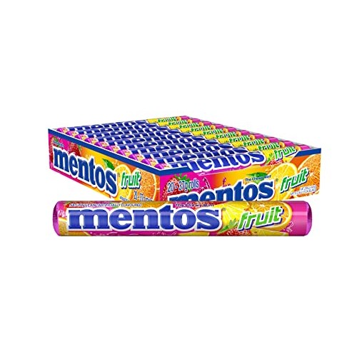Mentos Candy, Mint Chewy Candy Roll, Fruit, Non Melting, Holiday...