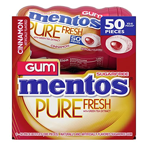 Mentos Pure Fresh Sugar-Free Chewing Gum With Xylitol, Cinnamon,