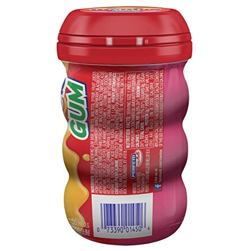 Mentos Sugar-Free Chewing Gum, Tropical, Red Fruit And Lime, 50