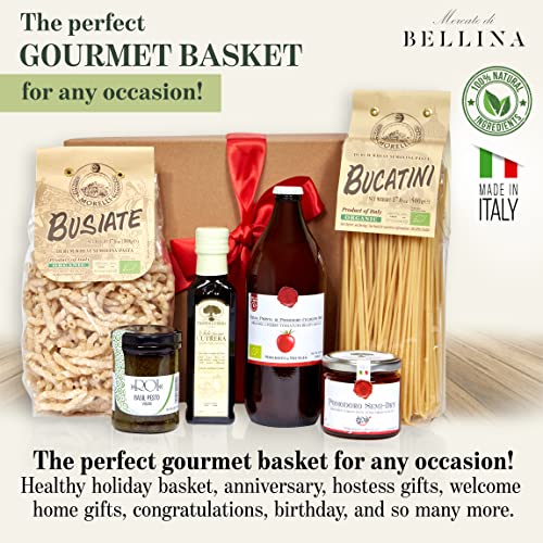 Bellina 6 Piece Deluxe Vegan Italian Gift Basket With 2 Organic
