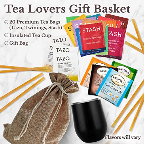 Bellina Tea Gift Baskets For Women And Men - Birthday Tea Collec