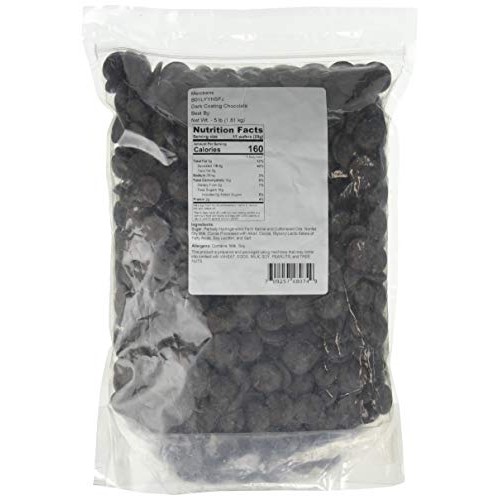 Merckens Coating Melting Wafers Chocolate Dark 5 Pounds Merckens Coating Melting Wafers Chocolate Dark 5 Pounds
