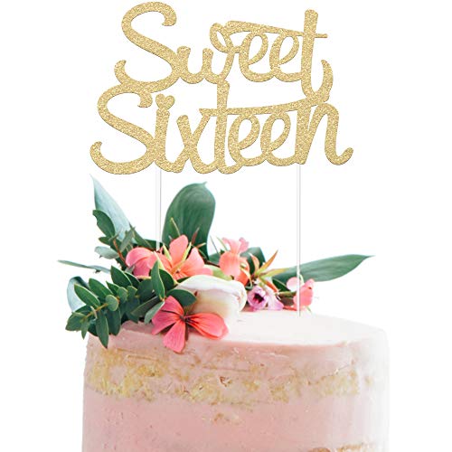 16Th Birthday Cake Topper - Sweet Sixteen - 7 X 4.5 Double Sid
