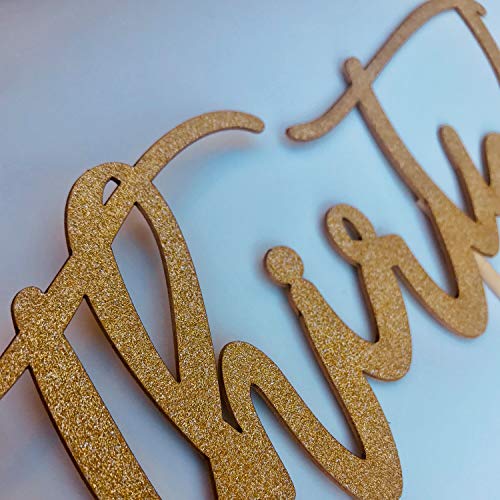 30Th Birthday Cake Topper Decoration - Thirty - 7 X 3.5 Thirti