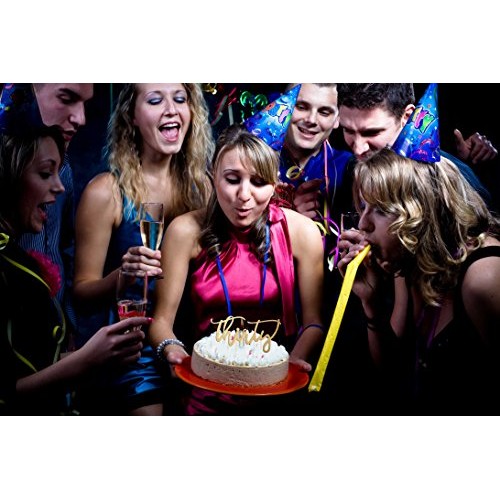 30Th Birthday Cake Topper Decoration - Thirty - 7 X 3.5 Thirti