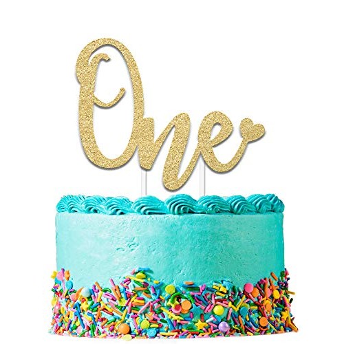 1St Birthday Cake Topper Decoration One - 6.25 X 4.25 First Bd
