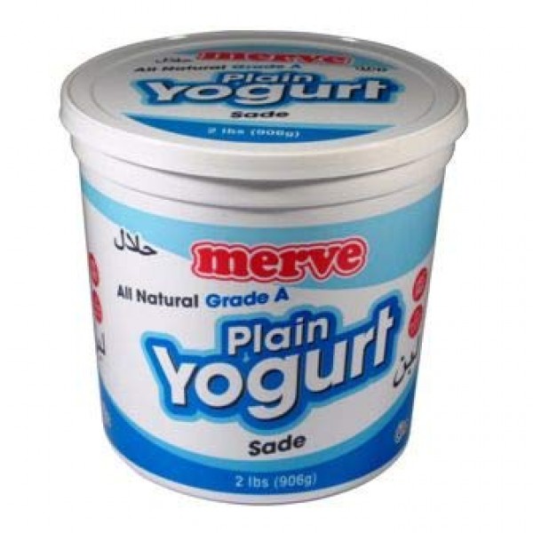 Merve Plain Turkish Yogurt Greek Yoghurt 2lb 2 pack Total 4lb