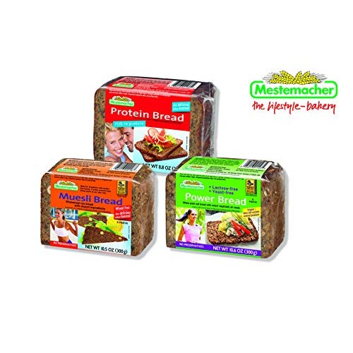 Mestemacher Protein Bread,Carrot , 9 Count