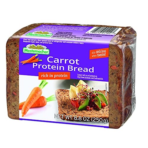 Mestemacher Protein Bread,Carrot , 9 Count