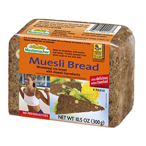 Mestemacher Bread, Muesli, 10.5 Ounce Pack Of 9