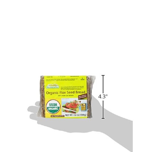 Mestemacher Bread, Organic Flaxseed, 17.6 Ounce Units Pack Of 12
