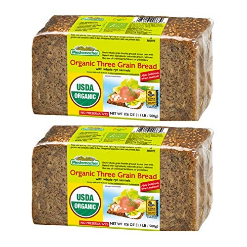 Mestemacher Bread Organic Three Grain Bread From Germany 500G Pa