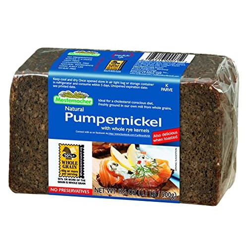 Mestemacher Bread, Pumpernickel, 17.6 Oz, Pack of 12
