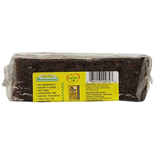 Mestemacher Bread, Sunflower Seed, 1.1 Pound Pack Of 12