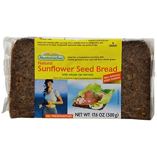 Mestemacher Bread, Sunflower Seed, 1.1 Pound Pack Of 12