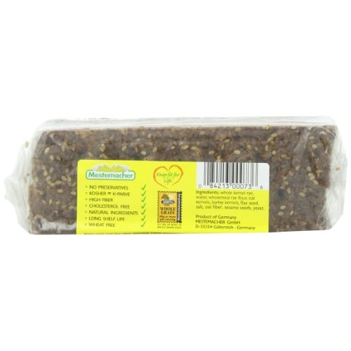Mestemacher Bread Three Grain, 17.6-Ounce Pack Of 6