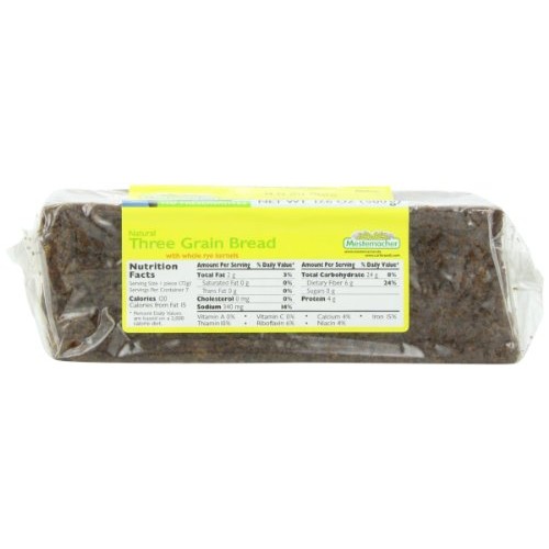 Mestemacher Bread Three Grain, 17.6-Ounce Pack Of 6