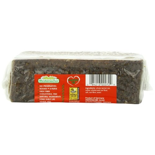 Mestemacher Bread Whole Rye, 17.6-Ounce Pack Of 6