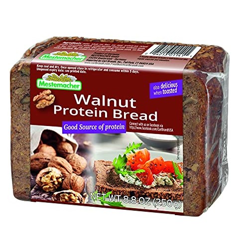 Mestemacher Protein Bread, Walnut, 9 Count