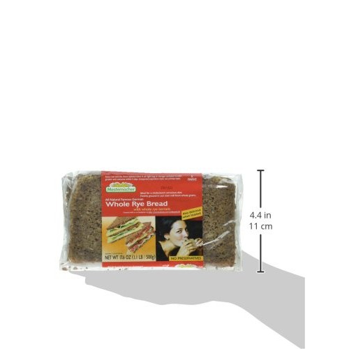 Mestemacher Rye Whole Bread, 17.6 Ounce - 1 Each.