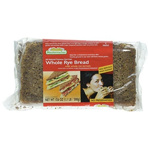 Mestemacher Rye Whole Bread, 17.6 Ounce - 1 Each.