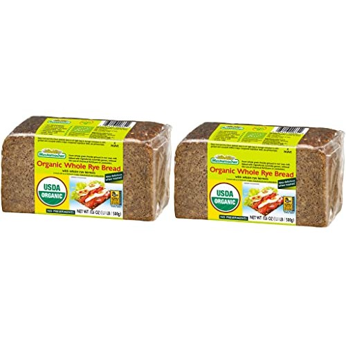 Mestemacher Whole Grain Bread Organic Whole Rye, 17.6 oz, pack ...