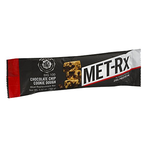 Met-Rx Big 100 Meal Replacement Bar, Chocolate Chip Cookie Dough