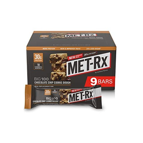 Met-Rx Big 100 Colossal Protein Bars, Healthy Meal Replacement,