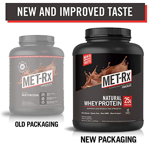Met-Rx Natural Whey Easy Mix 23 G Protein Powder, 5G Bcaas From