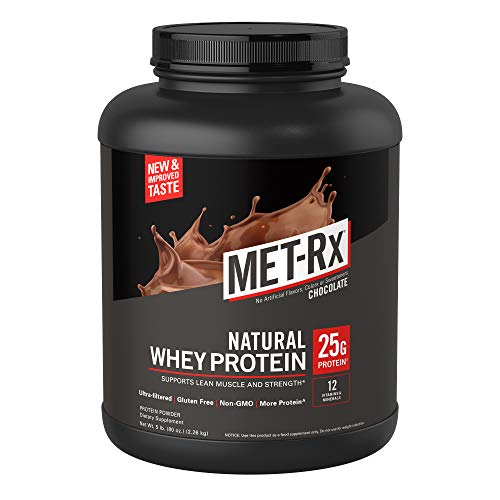 Met-Rx Natural Whey Easy Mix 23 G Protein Powder, 5G Bcaas From