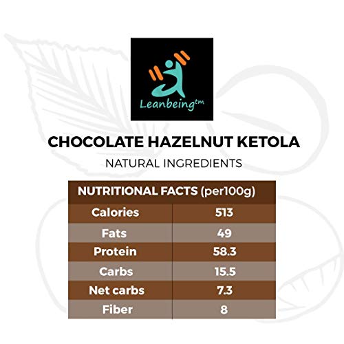 Metrol Leanbeing - Chocolate Hazelnut Ketola 220g - No Added S...