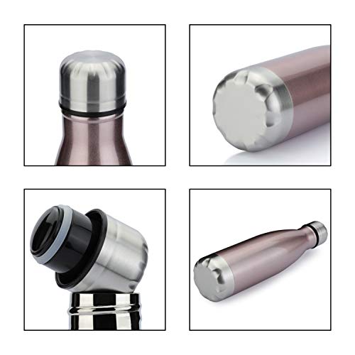 Meway 17Oz Sport Water Bottle 4 Pack Vacuum Insulated Stainless