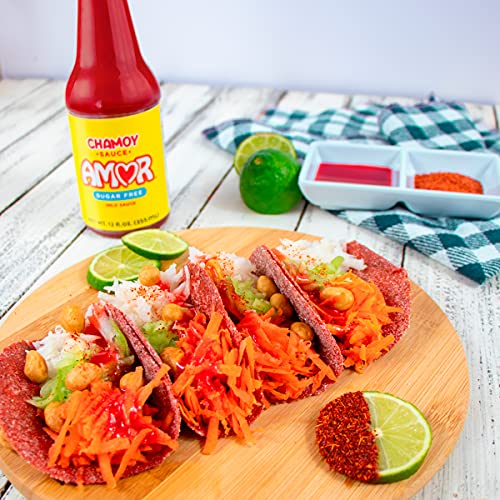 Amor Chamoy Red Sauce | Tangy Citrus With Smooth Dried Chilis |