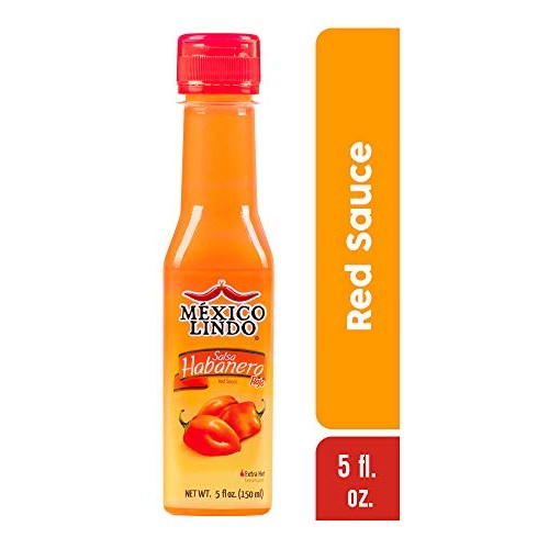 Mexico Lindo Red Habanero Hot Sauce | Real Red Habanero Chili Pe