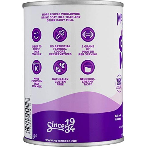 Meyenberg Evaporated Goat Milk, Vitamin D, 12 Ounce Pack Of 12