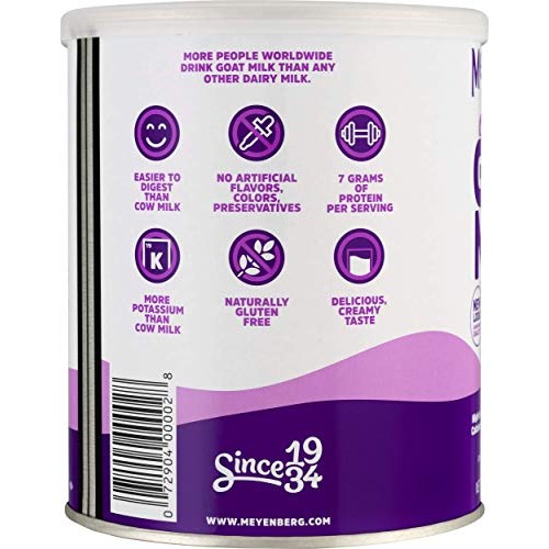 Meyenberg Whole Powdered Goat Milk 12 Ounce, Gluten Free, Non