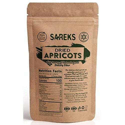 Sareks Dried Turkish Apricots / Good Source Of Vitamin E And Pot