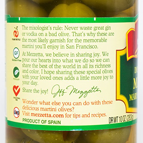 Martini Olives - 10 Ounce - 6 Per Case.