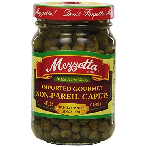 Mezzetta Capers, Non-Pareil, 4 Ounce Pack Of 12