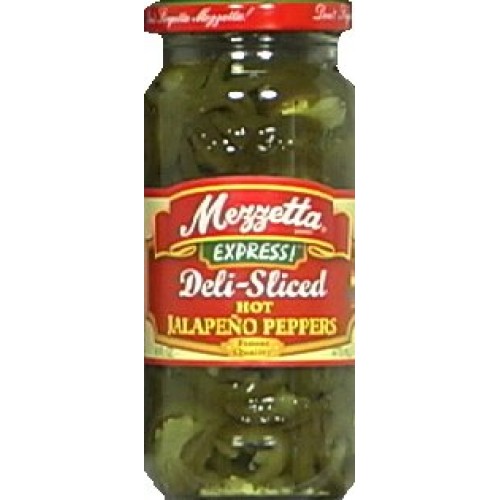 Mezzetta Deli-Sliced Hot Jalapeno Peppers, 16 Ounce Pack Of 6
