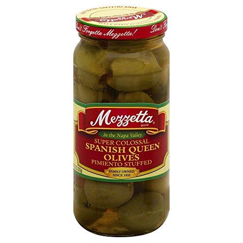 Mezzetta Pimento Stuffed Colossal Queen Olives 10.0 Ozpack Of 4