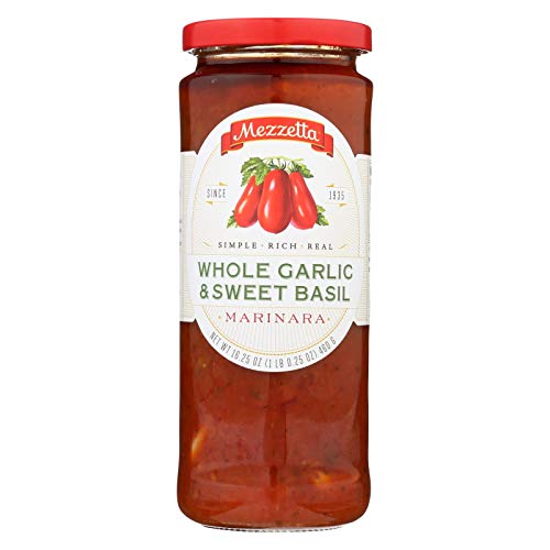 Mezzetta Marinara Whole Garlic And Sweet Basil - Case Of 6 - 16.