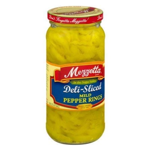 Mezzetta Deli-Sliced Mild Pepper Rings, 16 Oz Pack Of 3